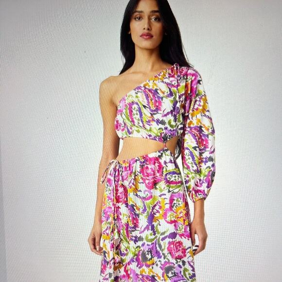 NWT MISA Los Angeles “Mahika” Dress in Floral Splash MSRP $470 - Picture 1 of 8